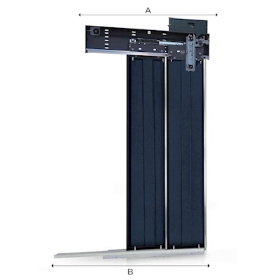 Teleskopik 2 Panel Kat Kapısı